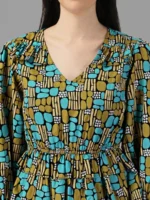 TOPS FOR WOMEN WESTERN WEAR ABSTRACT TOP - Image 3